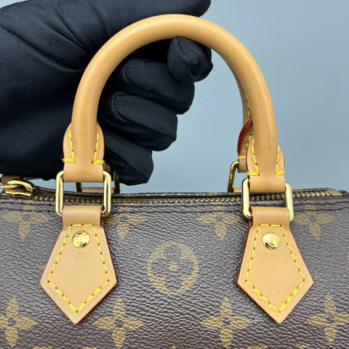 Louis Vuitton Nano Speedy Bandouliere Monogram Brown