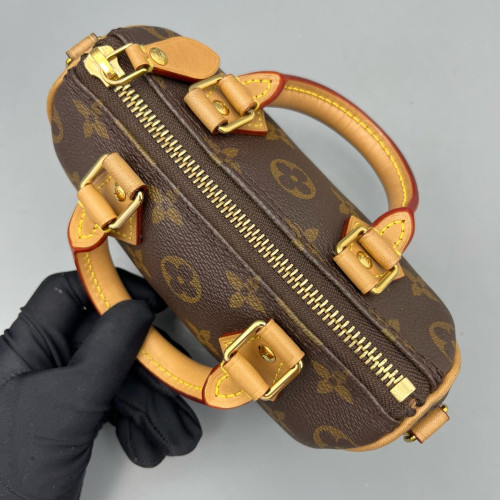 Louis Vuitton Nano Speedy Bandouliere Monogram Brown