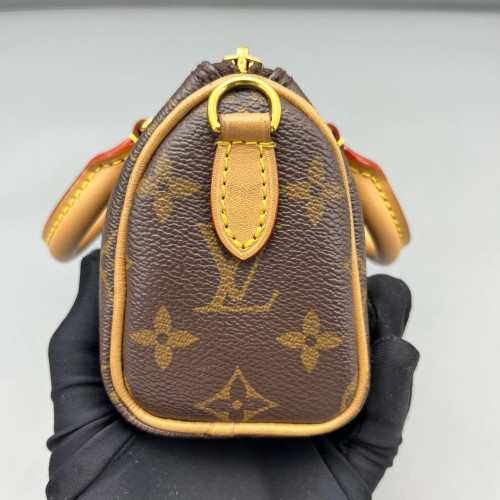 Louis Vuitton Nano Speedy Bandouliere Monogram Brown