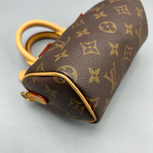 Louis Vuitton Nano Speedy Bandouliere Monogram Brown