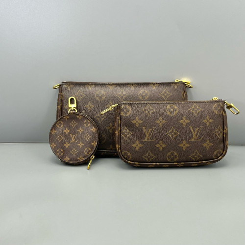 Louis Vuitton Multi Pochette Accessories Monogram Brown