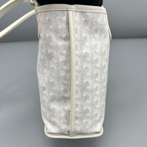 Goyard Anjou Mini Goyardine White Grey