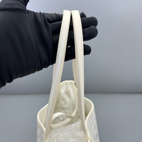 Goyard Anjou Mini Goyardine White Grey
