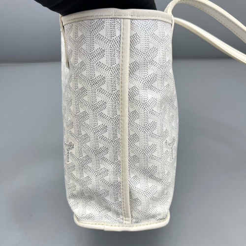 Goyard Anjou Mini Goyardine White Grey