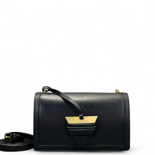 Loewe Medium Barcelona Shoulder Calfskin Black