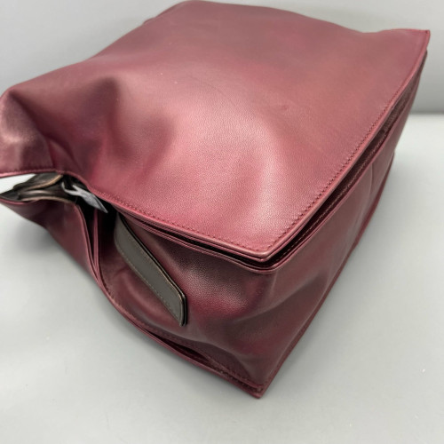 Loewe Flamenco Knot Clutch Calfskin Burgundy