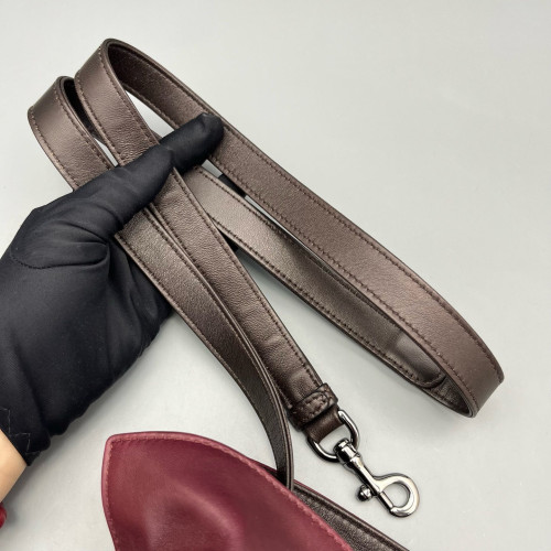 Loewe Flamenco Knot Clutch Calfskin Burgundy