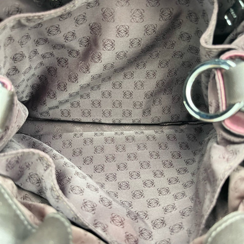 Loewe Flamenco Knot Clutch Calfskin Burgundy