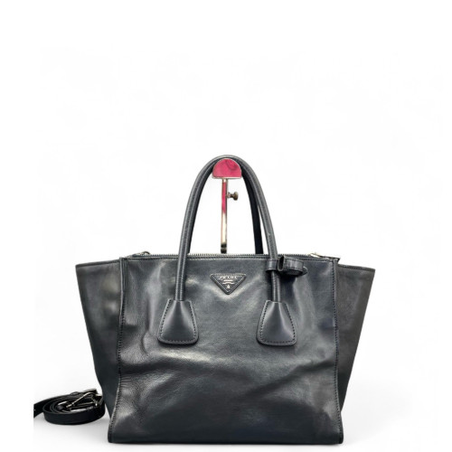 Prada Tote Bag Calfskin Black