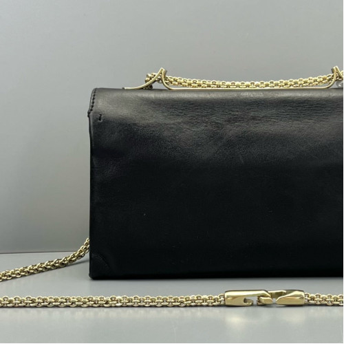 Valentino Rockstud Wallet On Chain WOC Calfskin Black