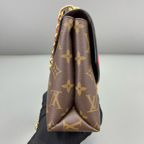 Louis Vuitton Saint Placide Monogram Brown Red