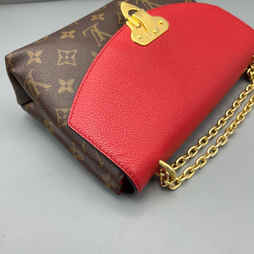 Louis Vuitton Saint Placide Monogram Brown Red