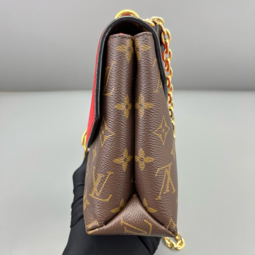 Louis Vuitton Saint Placide Monogram Brown Red