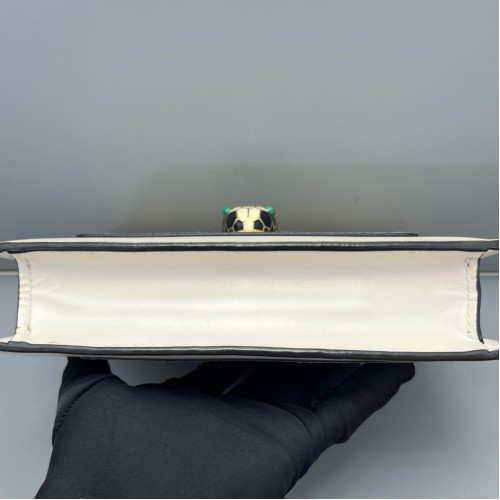 Bvlgari Small Serpenti Forever Shoulder Bag Calfskin White