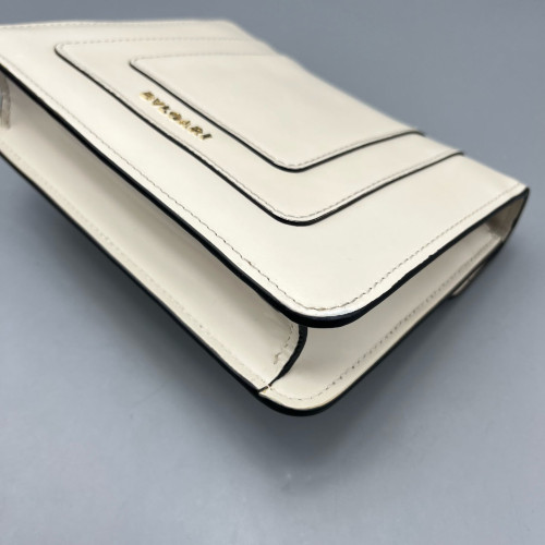 Bvlgari Small Serpenti Forever Shoulder Bag Calfskin White