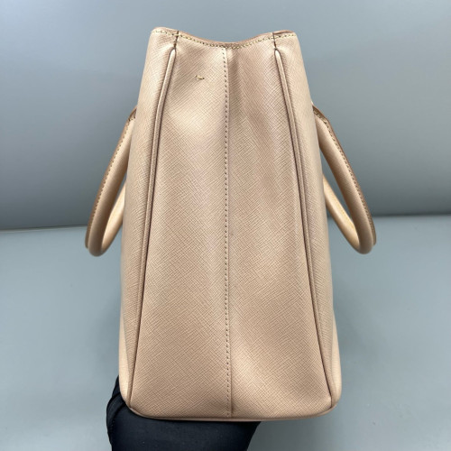 Prada Medium Galleria Double Zip Tote Saffiano Calfskin Nude Pink Prada Medium Galleria Double Zip Tote Saffiano Calfskin Nude Pink