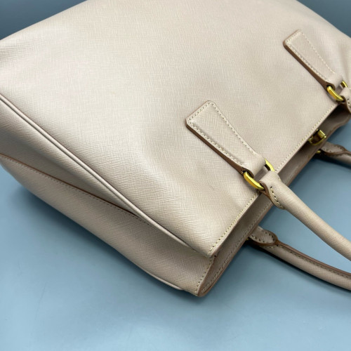Prada Medium Galleria Double Zip Tote Saffiano Calfskin Nude Pink Prada Medium Galleria Double Zip Tote Saffiano Calfskin Nude Pink