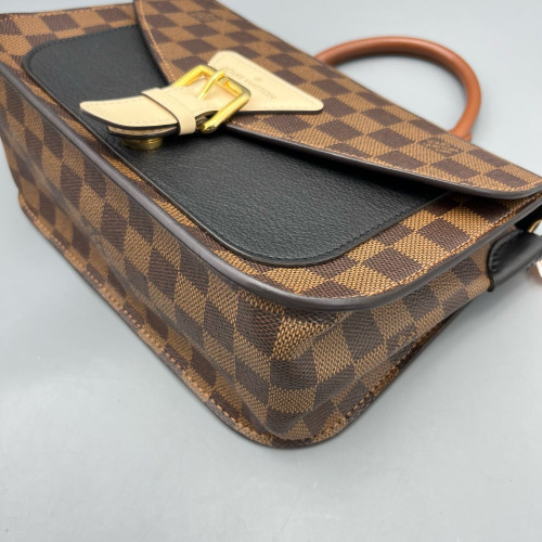Louis Vuitton Beaumarchais Shoulder Bag Damier Ebene Brown