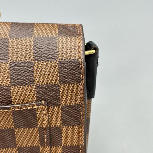 Louis Vuitton Beaumarchais Shoulder Bag Damier Ebene Brown