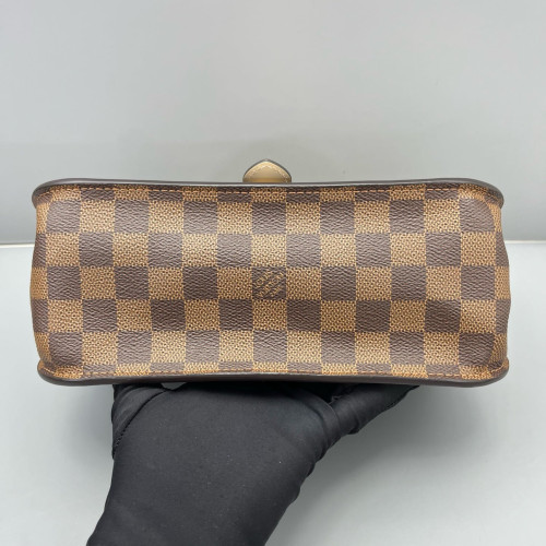 Louis Vuitton Beaumarchais Shoulder Bag Damier Ebene Brown