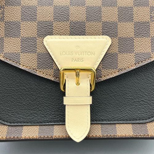 Louis Vuitton Beaumarchais Shoulder Bag Damier Ebene Brown