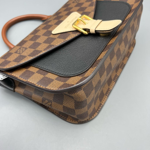 Louis Vuitton Beaumarchais Shoulder Bag Damier Ebene Brown