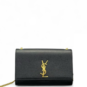 Yves Saint Laurent Medium Classic Kate Caviar Black