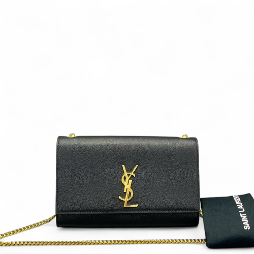 Yves Saint Laurent Medium Classic Kate Caviar Black