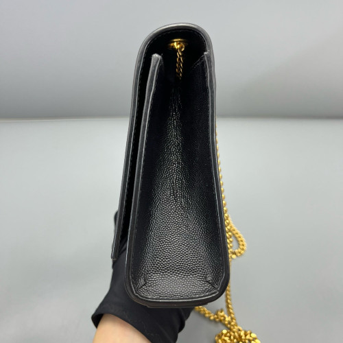 Yves Saint Laurent Medium Classic Kate Caviar Black
