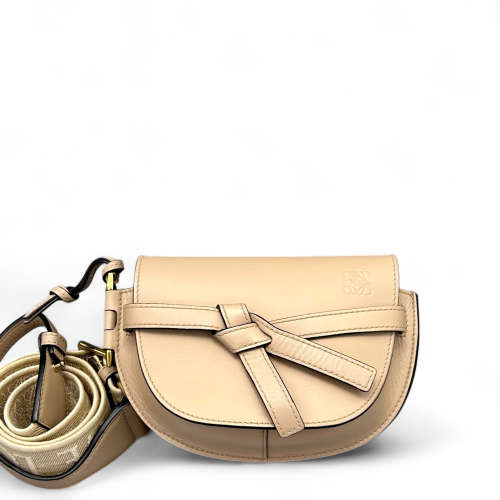 Loewe Mini Gate Calfskin Natural Tan