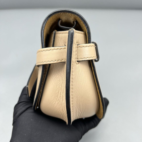 Loewe Mini Gate Calfskin Natural Tan