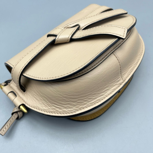 Loewe Mini Gate Calfskin Natural Tan