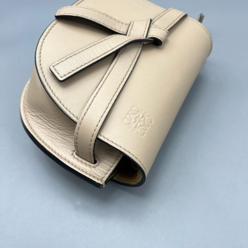 Loewe Mini Gate Calfskin Natural Tan