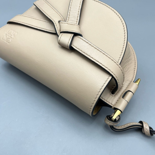 Loewe Mini Gate Calfskin Natural Tan
