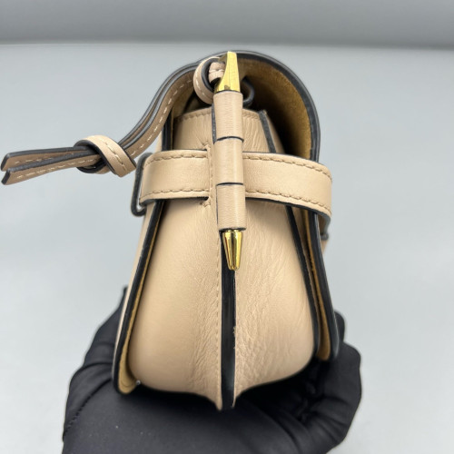 Loewe Mini Gate Calfskin Natural Tan