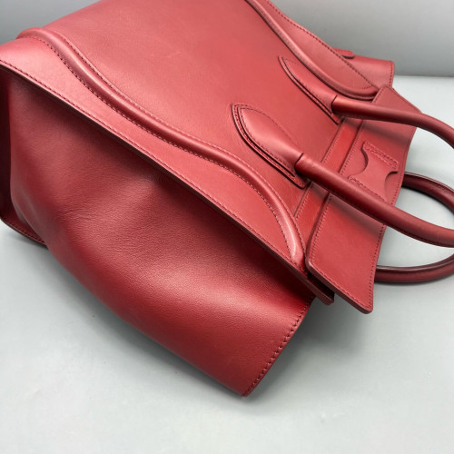 Celine Medium Luggage Phantom Calfskin Burgundy