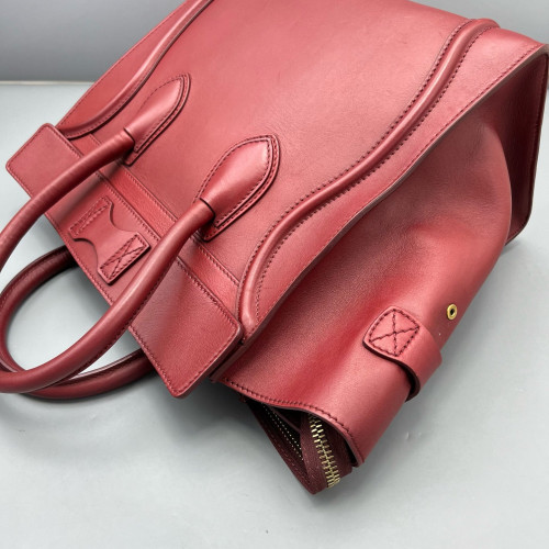 Celine Medium Luggage Phantom Calfskin Burgundy