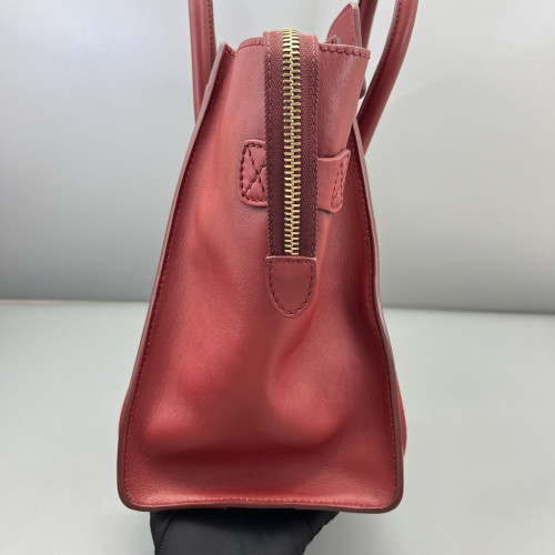 Celine Medium Luggage Phantom Calfskin Burgundy