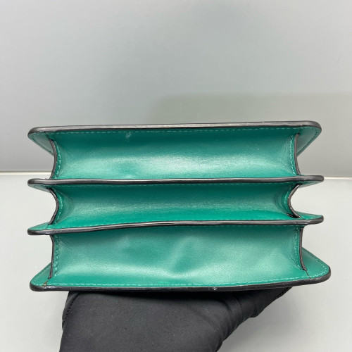 Bvlgari Small Serpenti Forever Top Handle Bag Calfskin Green