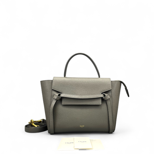 Celine Micro Belt Bag Calfskin Grey