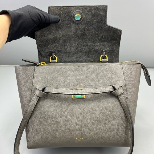 Celine Micro Belt Bag Calfskin Grey