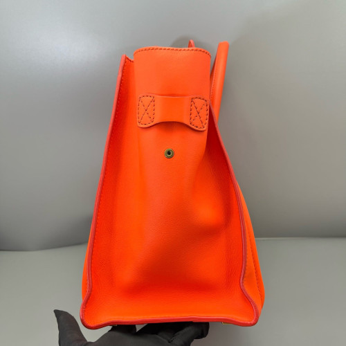 Celine Mini Luggage Calfskin Orange