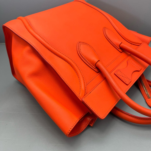 Celine Mini Luggage Calfskin Orange