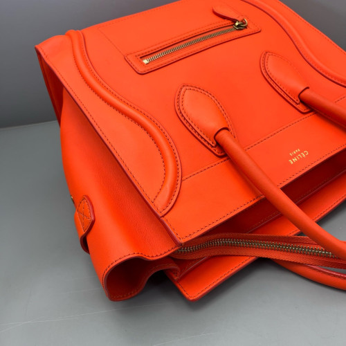 Celine Mini Luggage Calfskin Orange