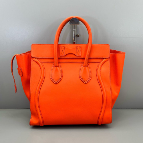 Celine Mini Luggage Calfskin Orange