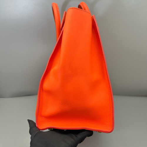 Celine Mini Luggage Calfskin Orange