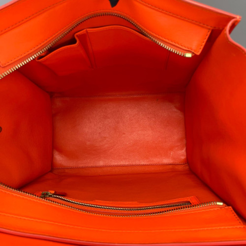 Celine Mini Luggage Calfskin Orange