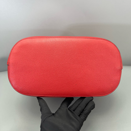 Prada Bucket Grained Calfskin Red