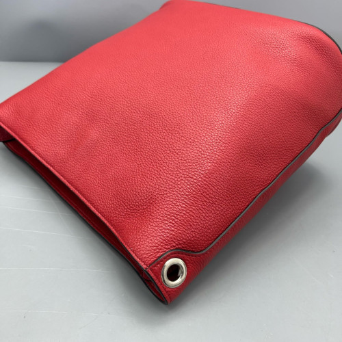 Prada Bucket Grained Calfskin Red
