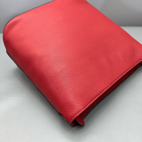 Prada Bucket Grained Calfskin Red